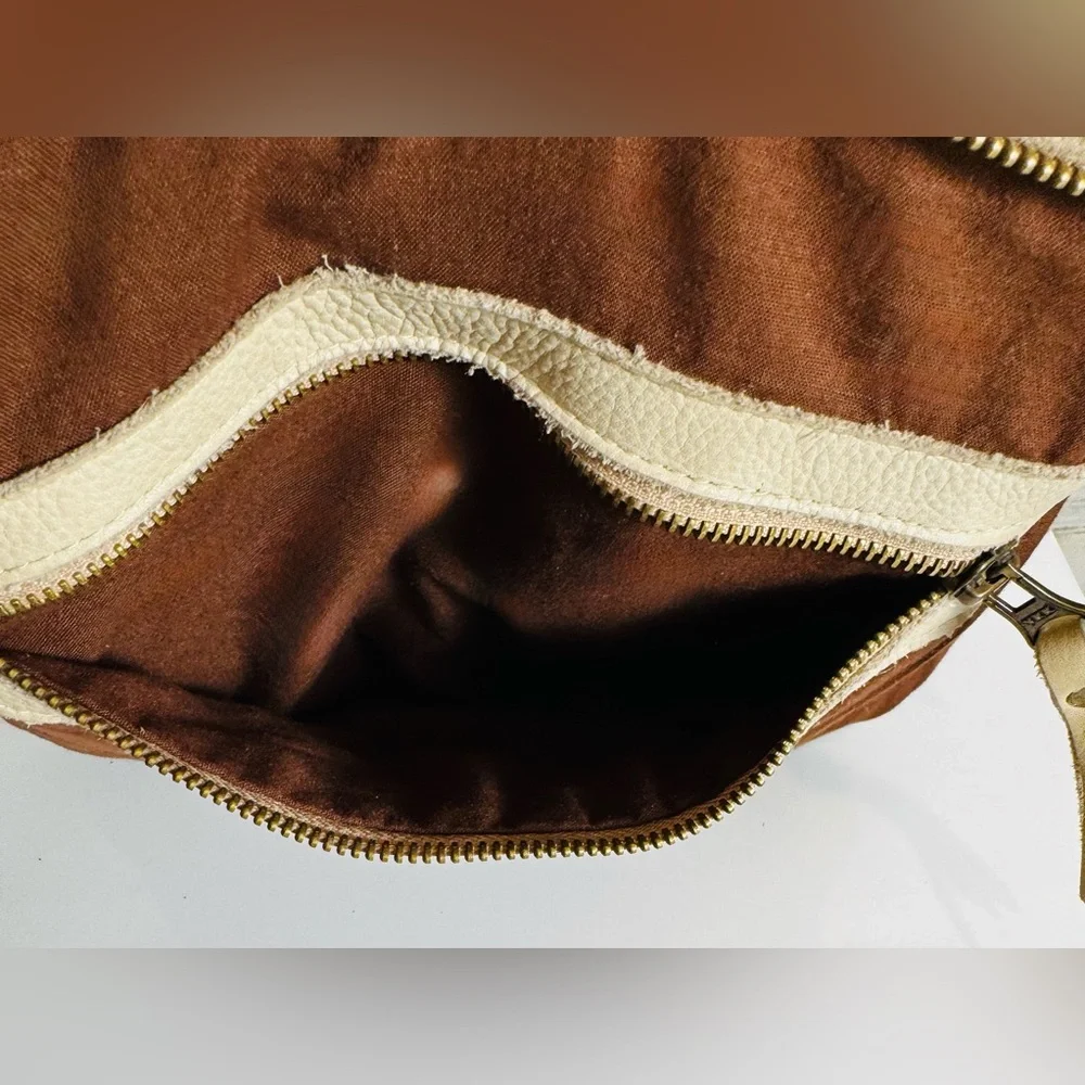 Viola Castellani Crossbody & Shoulder Purse Italy Leather w/Detachable Strap - Picture 12 of 15